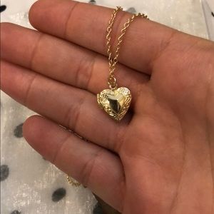 Brandy Melville Gold Heart Locket 